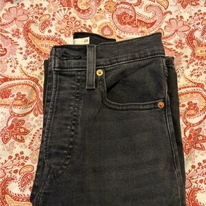 Levi's Black High-Rise Button-Fly Jeans